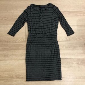 Torrid Striped Henley Pencil Dress